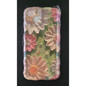 iPhone 15 Plus Cute Colorful Oil Painting Printed Flower Case